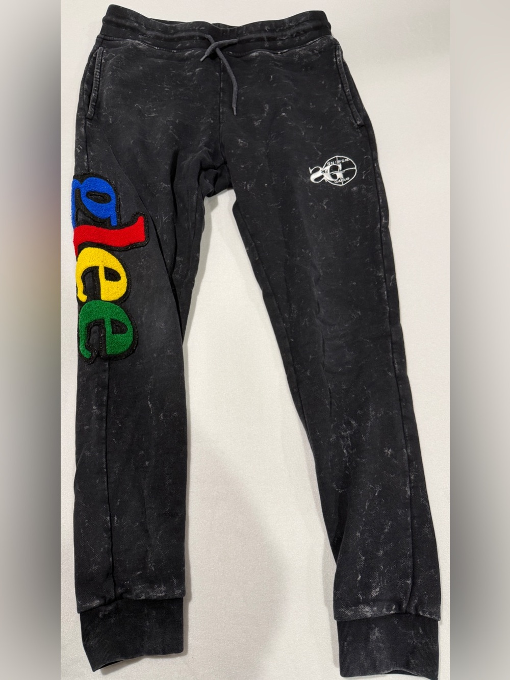 Sniper Gang Glee Vintage Black Joggers Size Small